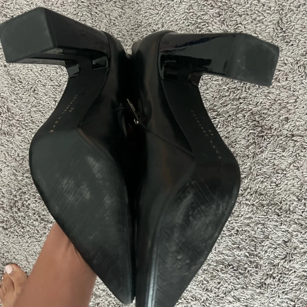 Zara Black Heeled Boots - Picture 3 of 4